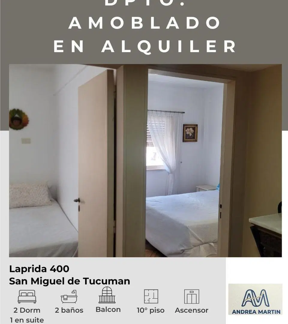 Dpt. Alq Amoblado Laprida 400 4
