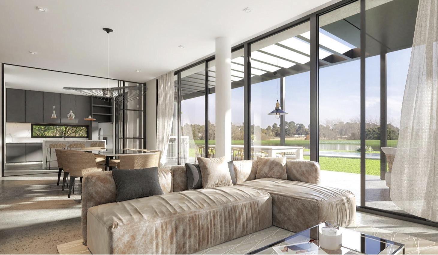 Foto de Casa moderna al agua con pileta y 3 dormitorios en Los Castores, imagen 3