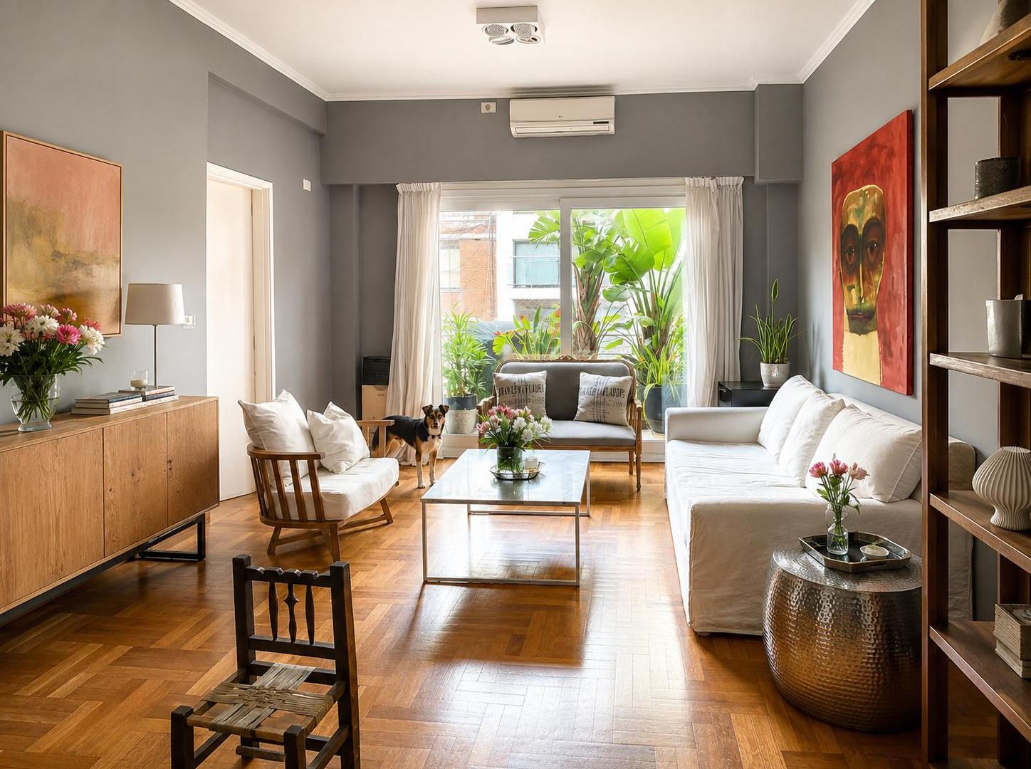 Departamento impecable 110 m2, 3 ambientes en Recoleta, Austria y Av. Santa Fe