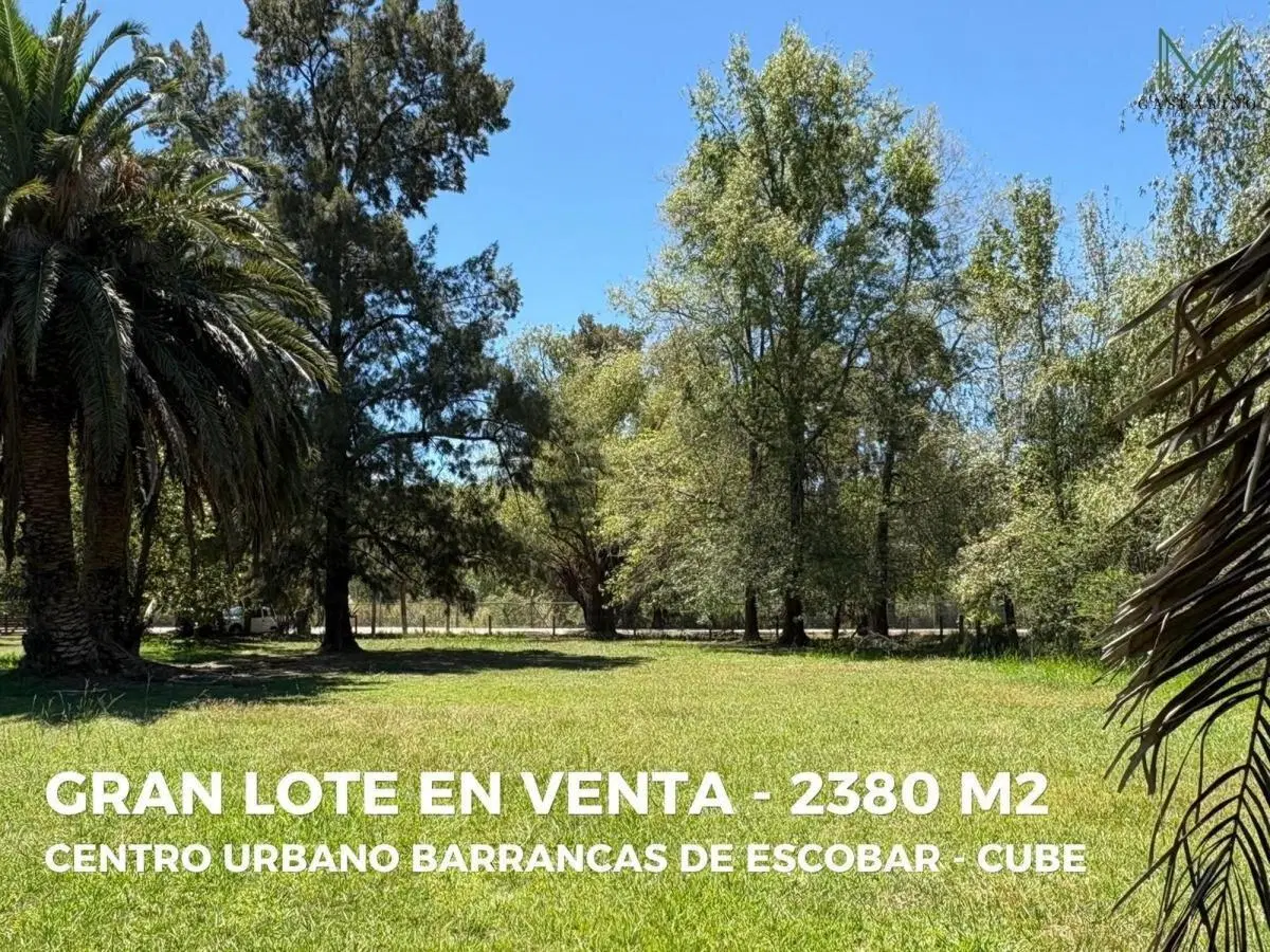 Gran Lote en Venta Barrio Nautico Cube Escobar - 2380 m² - Oportunidad 2