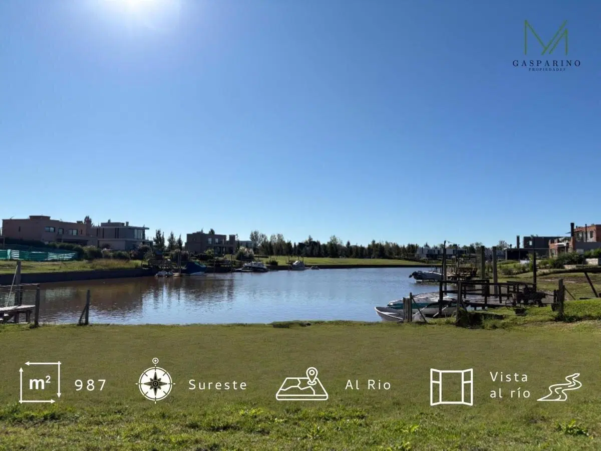 Lote en Venta con Salida Al Río 987 m² Naudir Aguas Privadas. Escobar 3