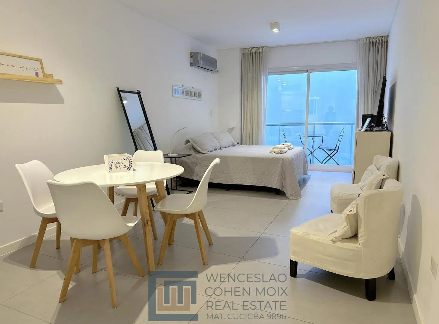 VENTA Departamento monoambiente a nuevo inversion ideal renta temporaria. Recoleta en las 5 esquinas 5