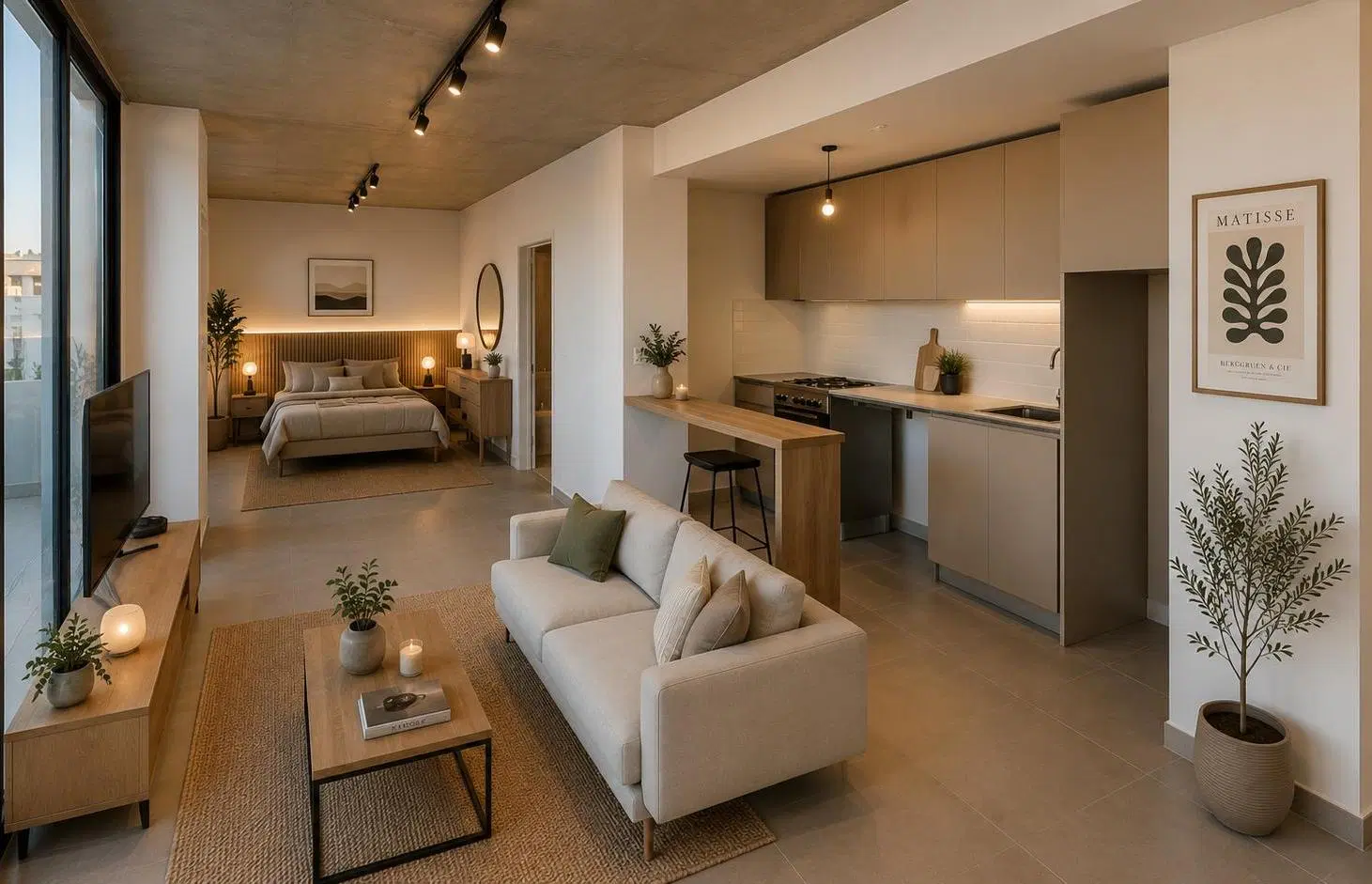 Venta departamento monoambiente en Villa del Parque con balcon terraza 2