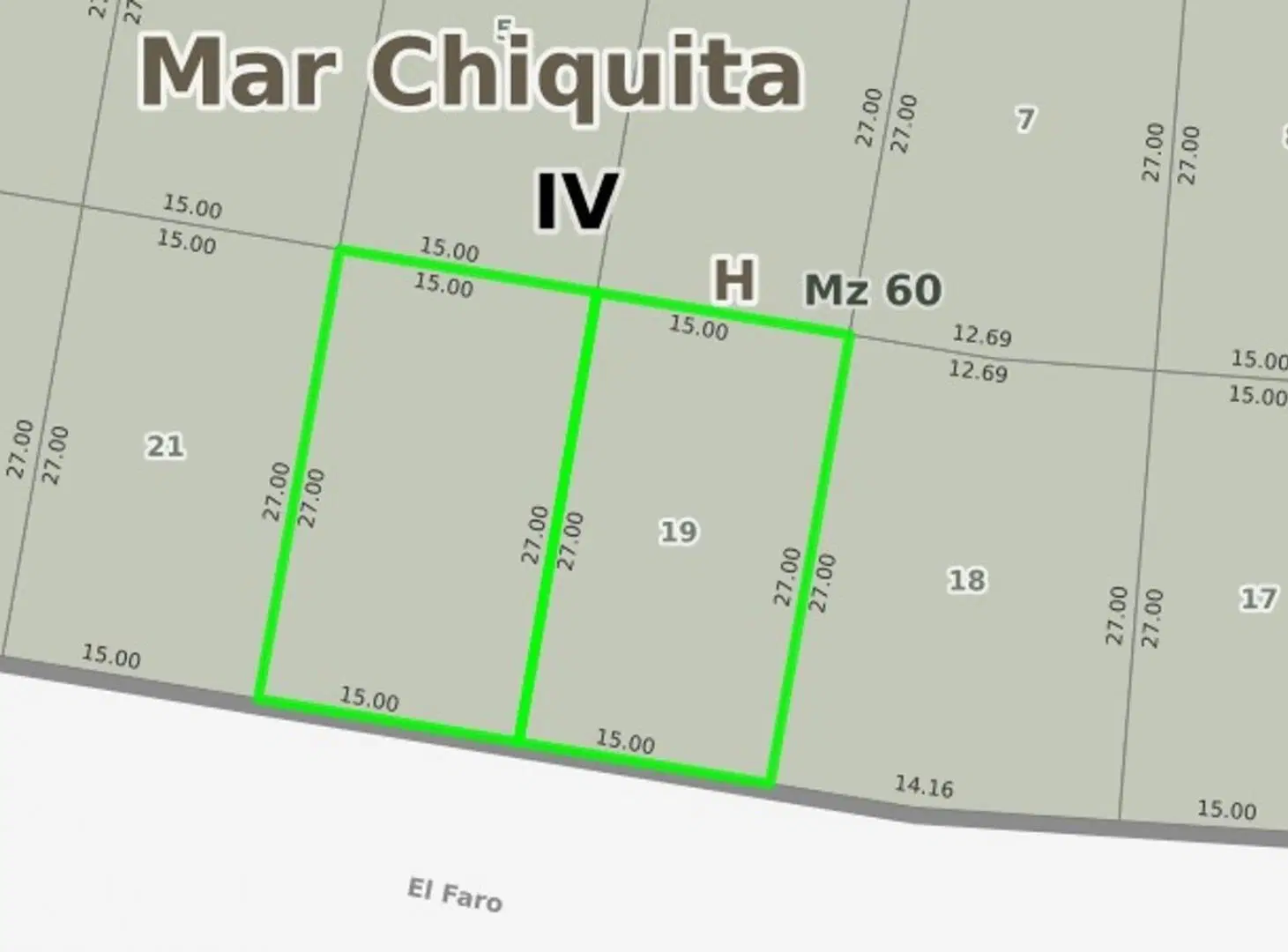 VENTA DOS LOTES DE TERRENO EN LA CALETA 810M2 2