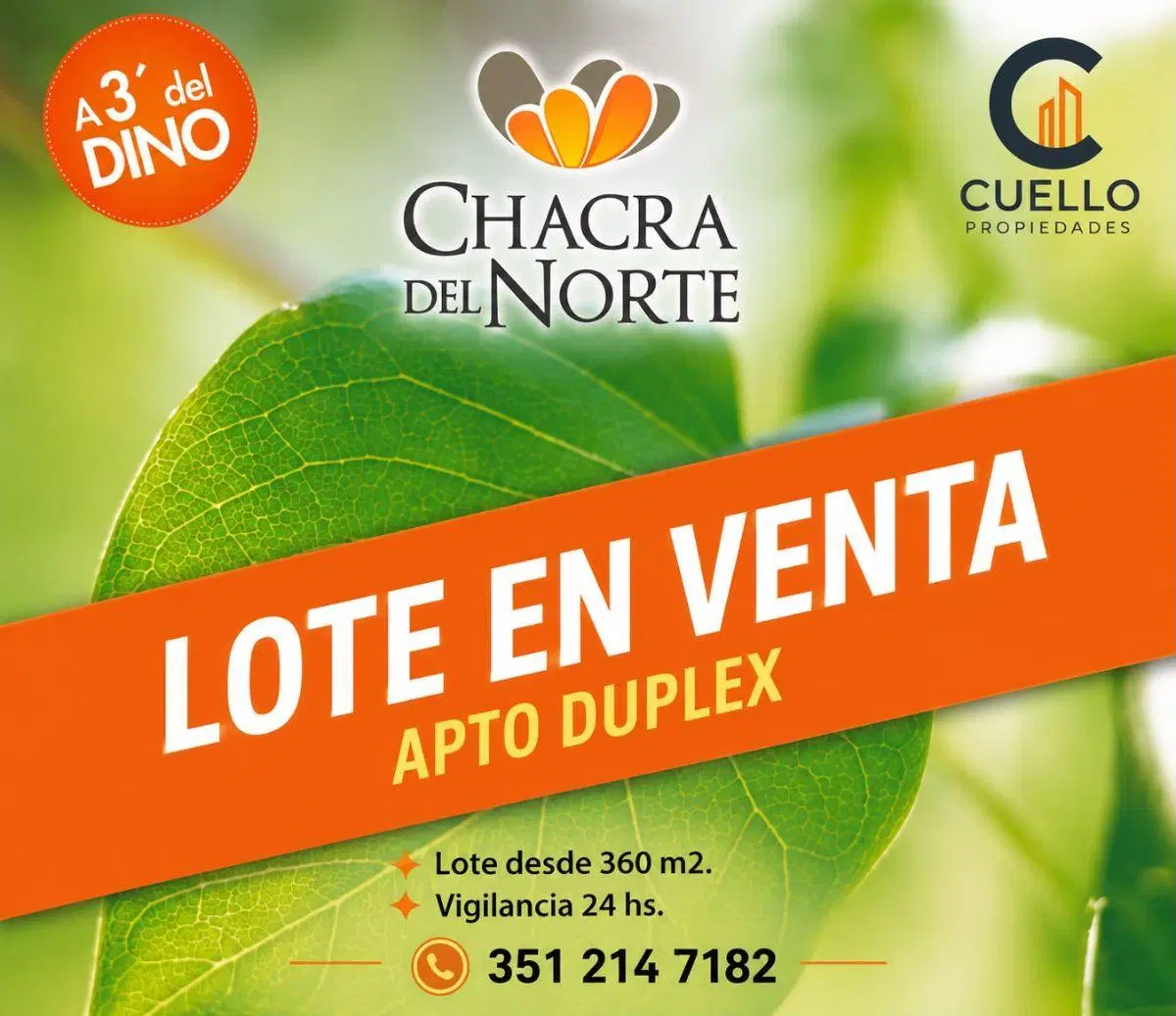 OPORTUDIDAD LOTE EN VENTA CHACRA DEL NORTE 3