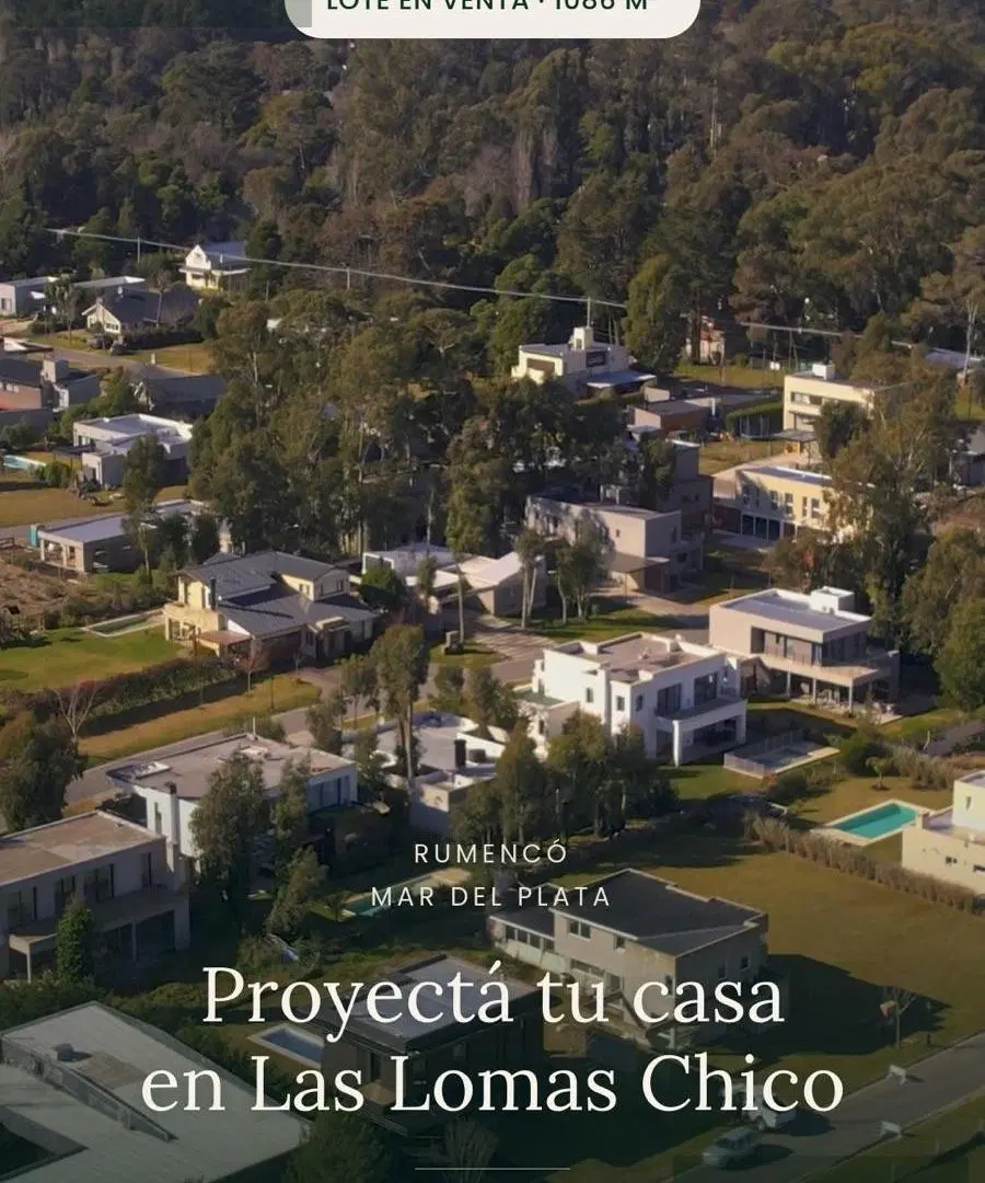 Lote de 1080 m2 en barrio privado Rumencó 2