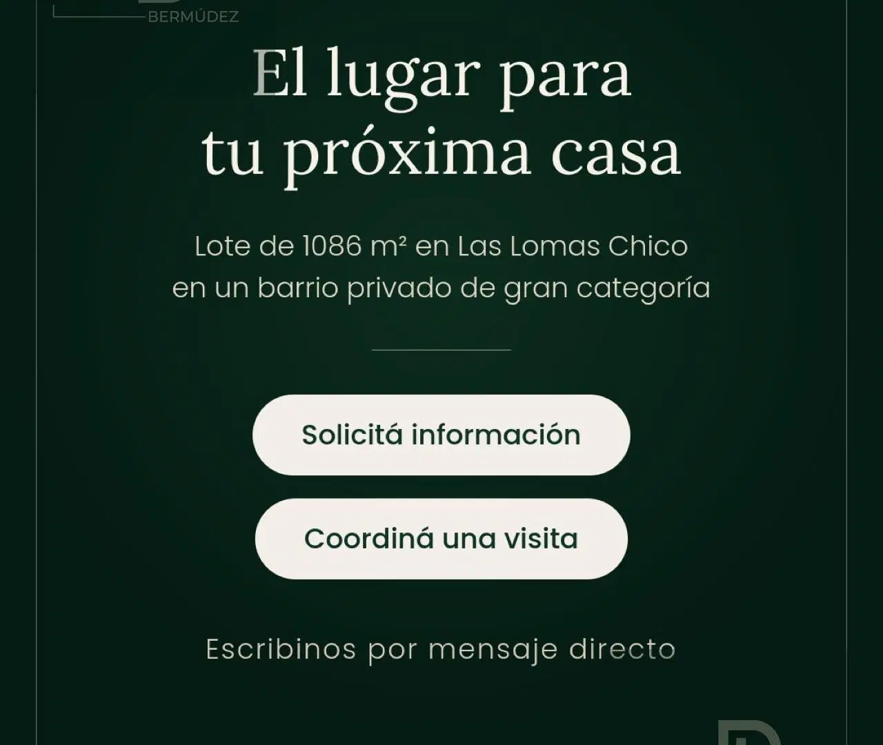 Lote de 1080 m2 en barrio privado Rumencó 5