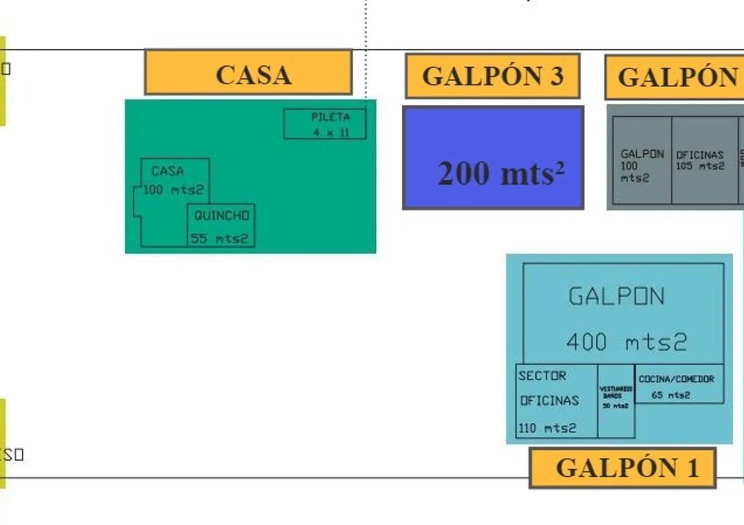 Circunvalación SUR - Predio 6771 mts² C/ 4 GALPONES + CASA 1