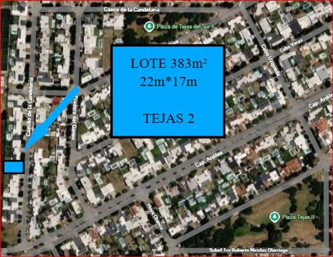 TEJAS DOS - Lote 383m² (22*17) - Escritura inmediata 2