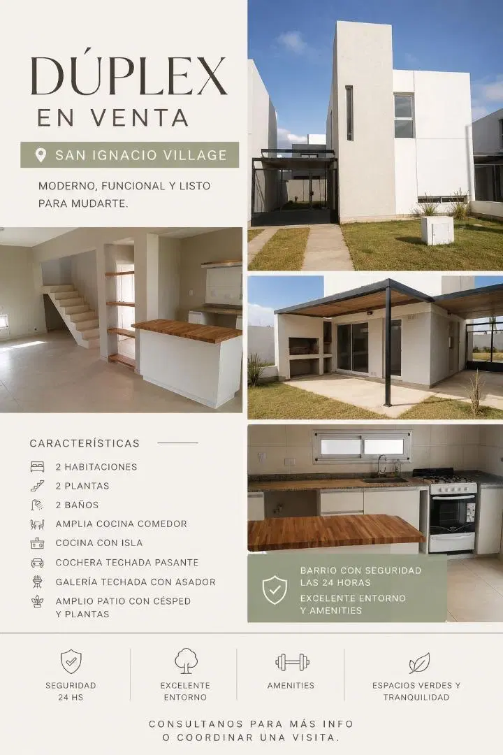 DÚPLEX 2 Dorm en SAN IGNACIO VILLAGE 2