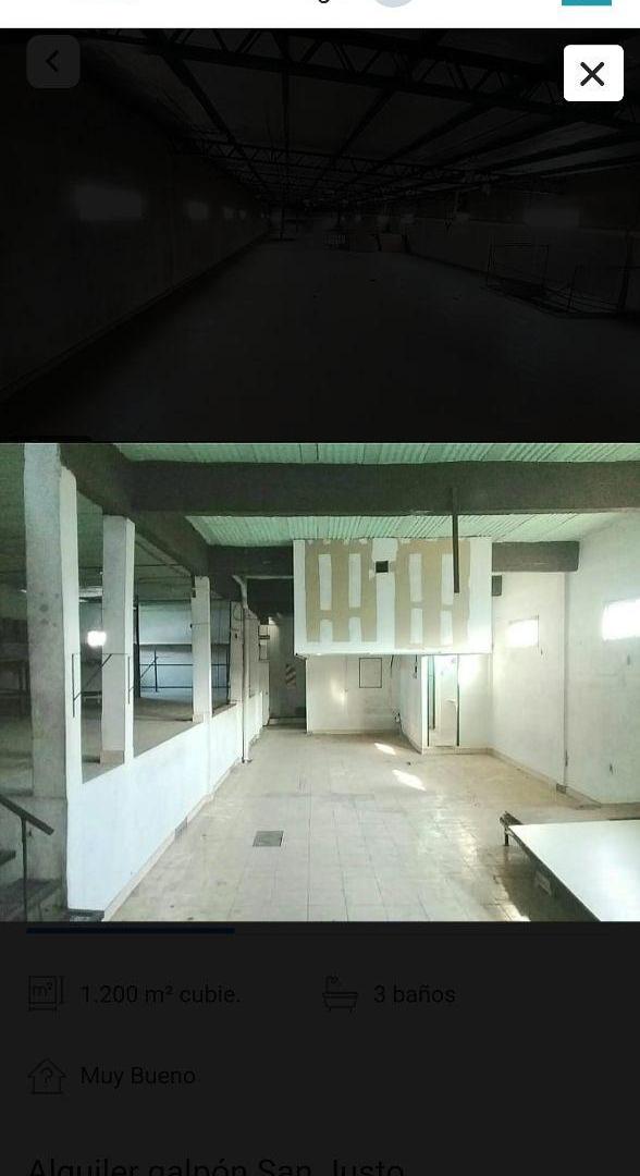 Foto de Alquiler galpón San Justo LA Matanza, imagen 3