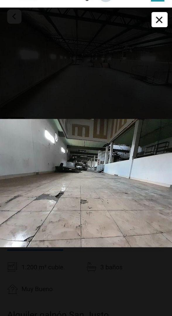 Foto de Alquiler galpón San Justo LA Matanza, imagen 1