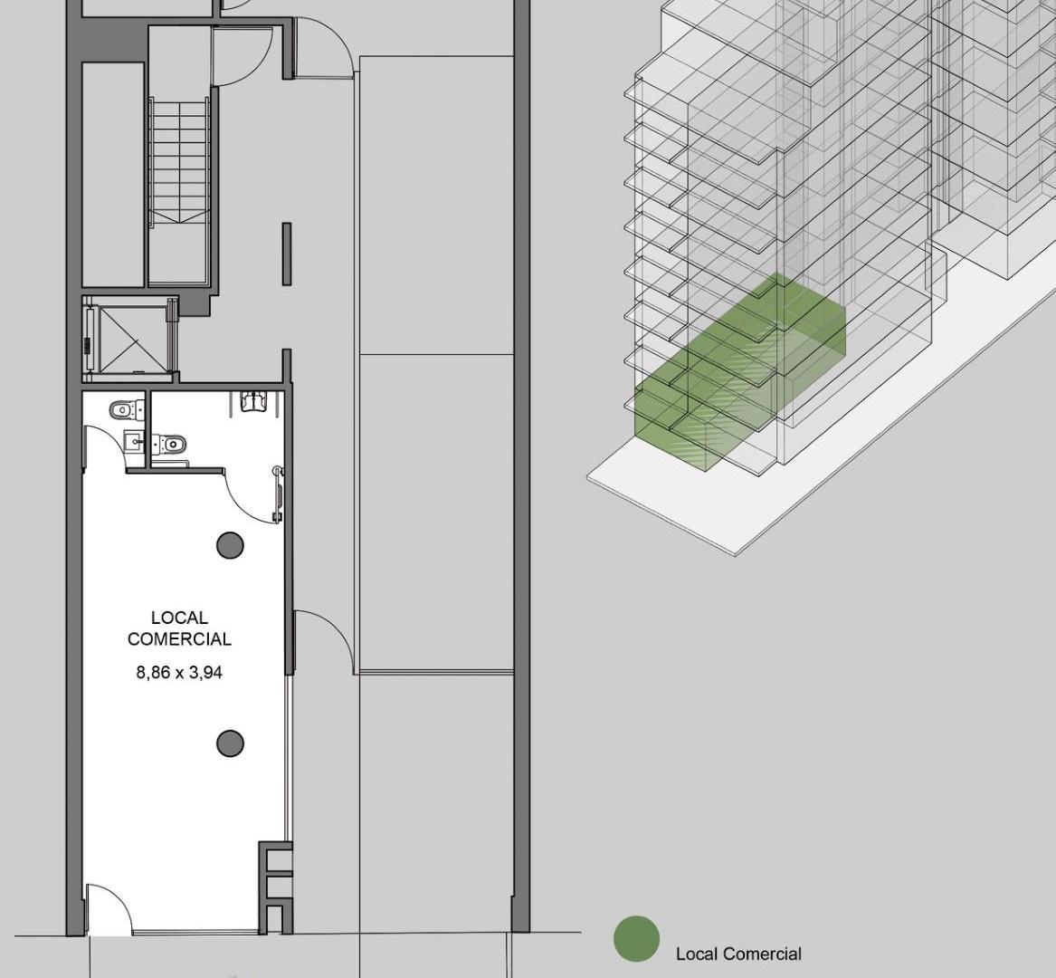 Foto de VENTA MONOAMBIENTE 30m2 VILLA DEL PARQUE Pozo Losa 6, imagen 2