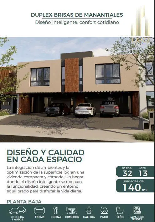 Duplex en pozo en Venta - Brisas de Manantiales 3