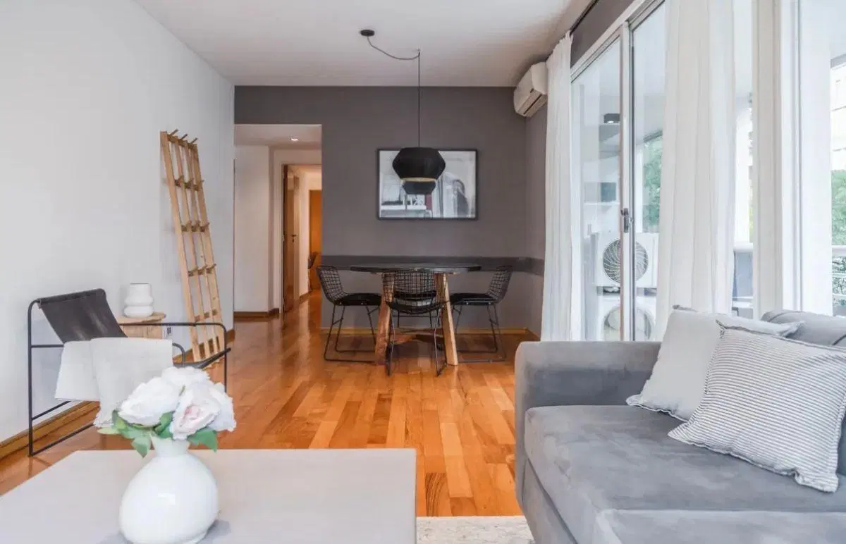 Departamento de 50 m2 con 2 dormitorios en alquiler y temporal en Belgrano 3