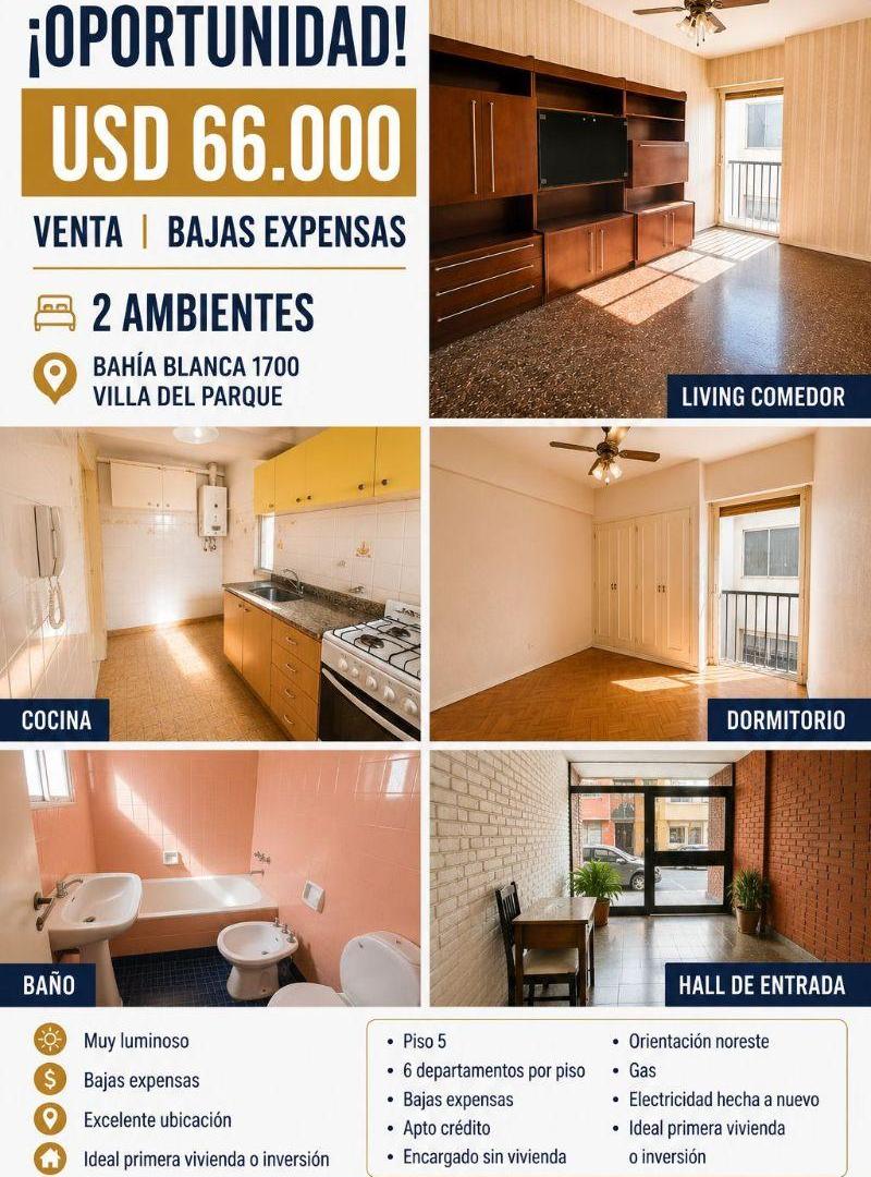 Foto de Oportunidad en venta 2 ambientes en villa del parque, imagen 1