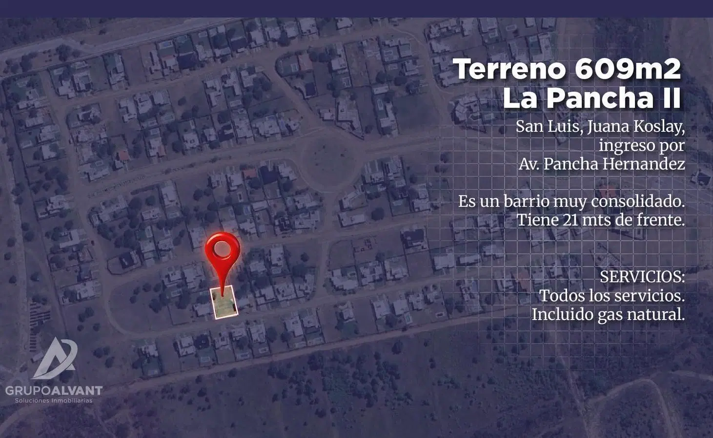 Venta. Terreno 609 m2. San Luis, Juana Koslay, Las Chacras, B° La Pancha II 2