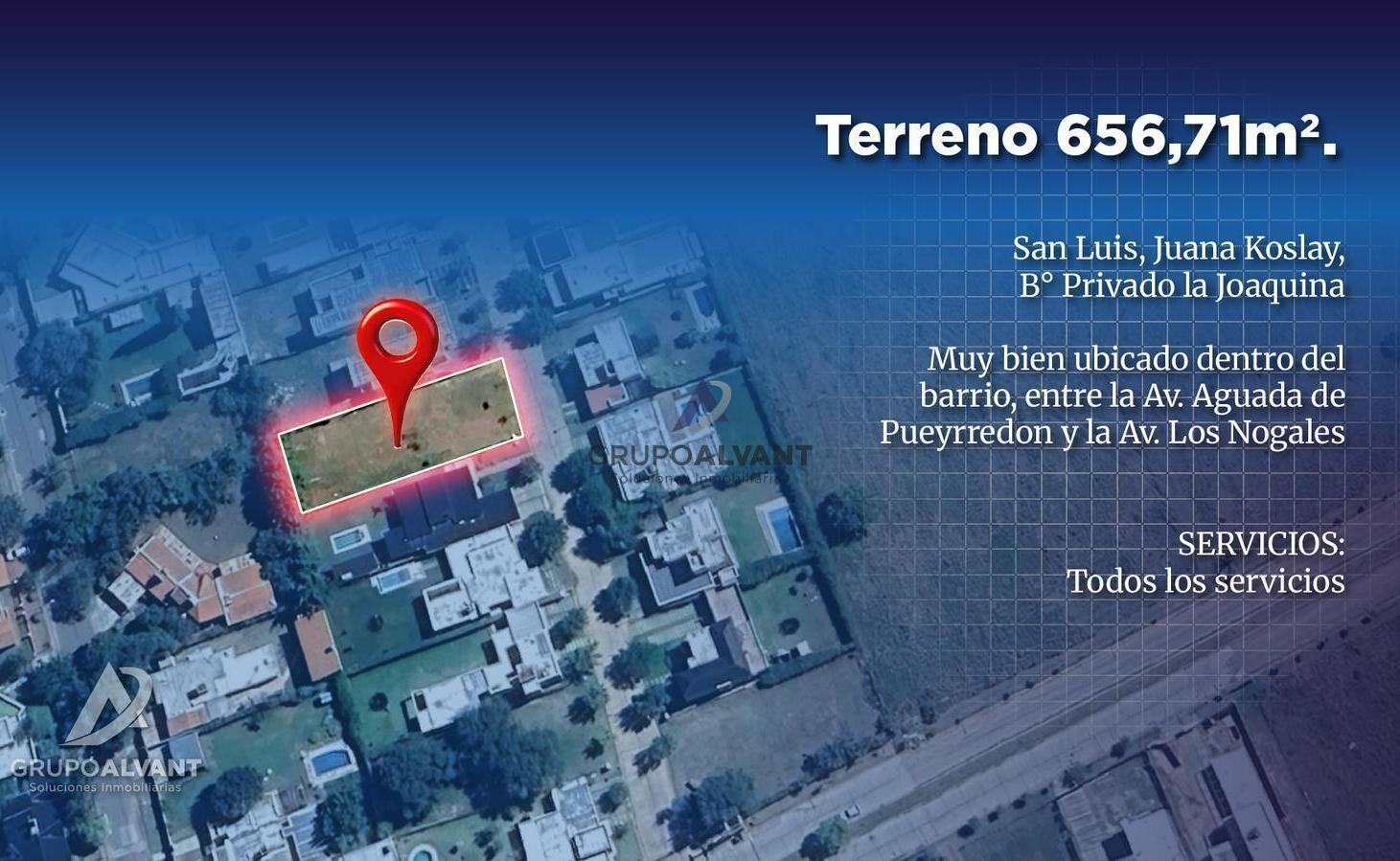 Foto de VENTA Terreno 656,71 m2. La Joaquina. JK, imagen 1