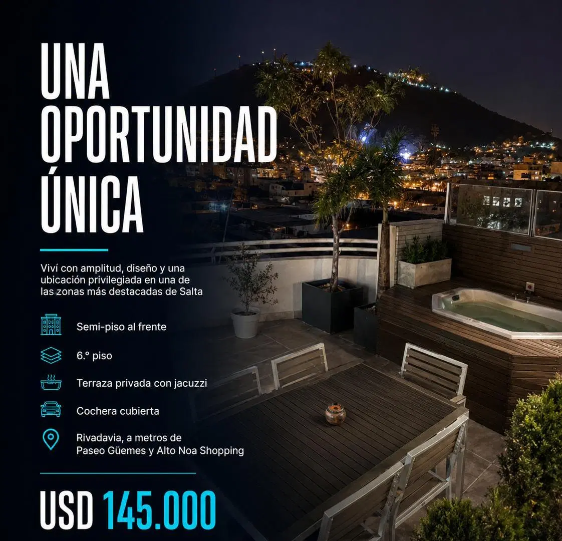 ️ PENTHOUSE EN VENTA | ZONA SHOPPING ALTO NOA 6