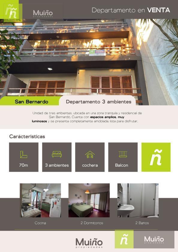 Foto de VENTA- San Bernardo - Departamento 3 amb. Zona residencial. Excelente, imagen 1