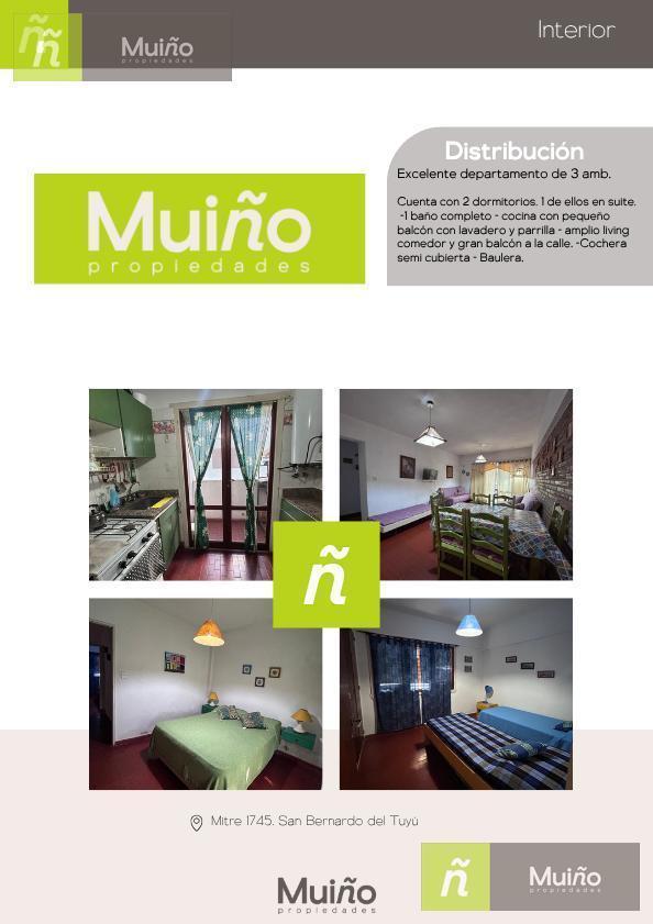 VENTA- San Bernardo - Departamento 3 amb. Zona residencial. Excelente estado!