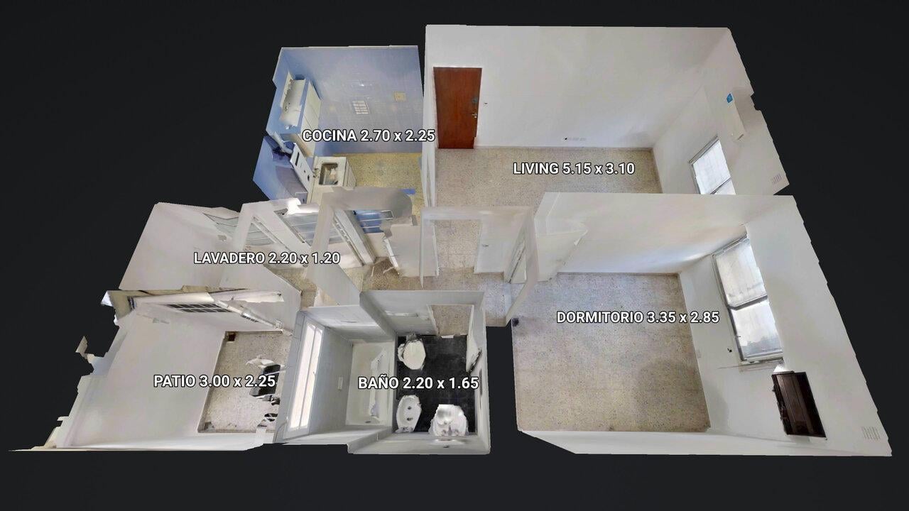 Foto de VENTA DEPARTAMENTO 2 AMBIENTES PB AL FRENTE CON PATIO APTO CREDITO, imagen 4