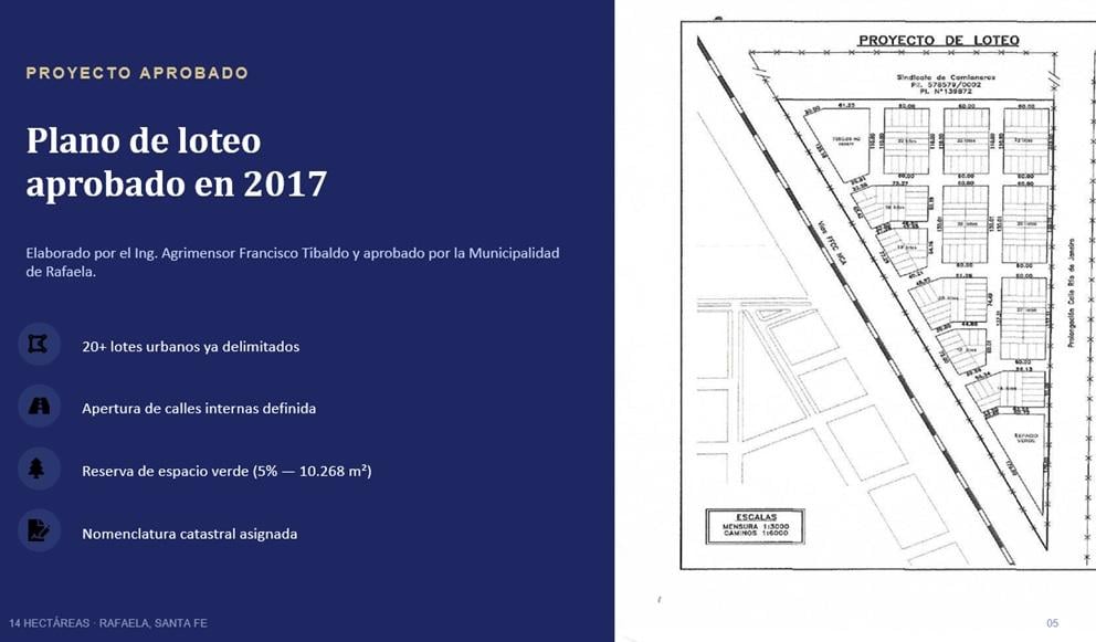 Foto de VENDO 14 HECTÁREAS con LOTEO APROBADO – Rafaela, Santa Fe, imagen 4