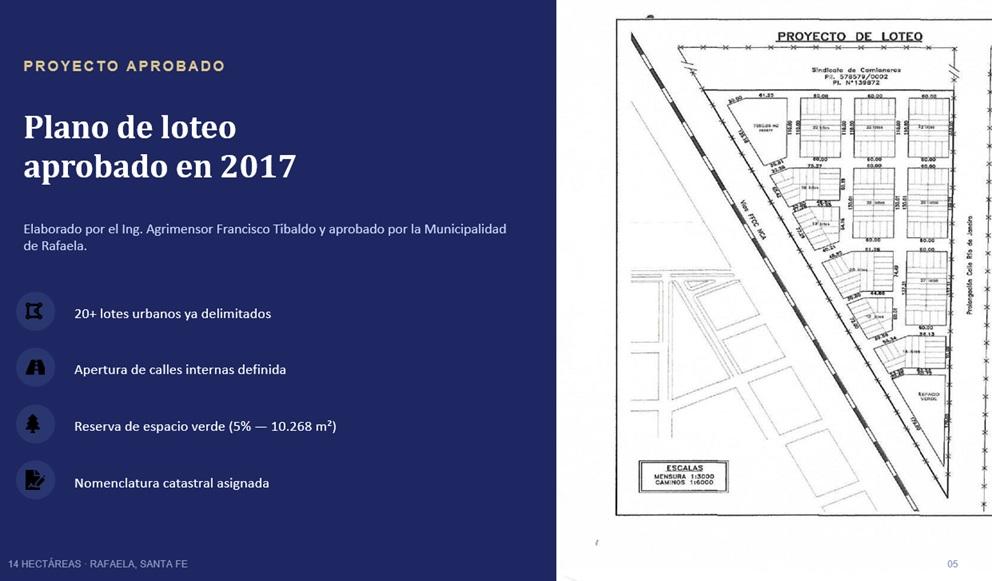 Foto de VENDO 14 HECTÁREAS con LOTEO APROBADO – Rafaela, Santa Fe, imagen 3