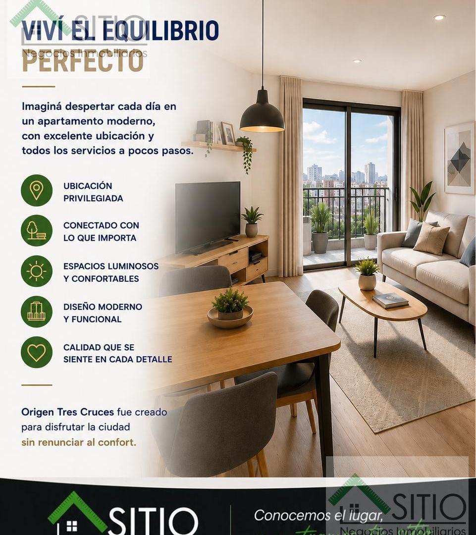 Foto de Venta de apartamento de 1 dormitorio a pasos de Tres Cruces, imagen 4