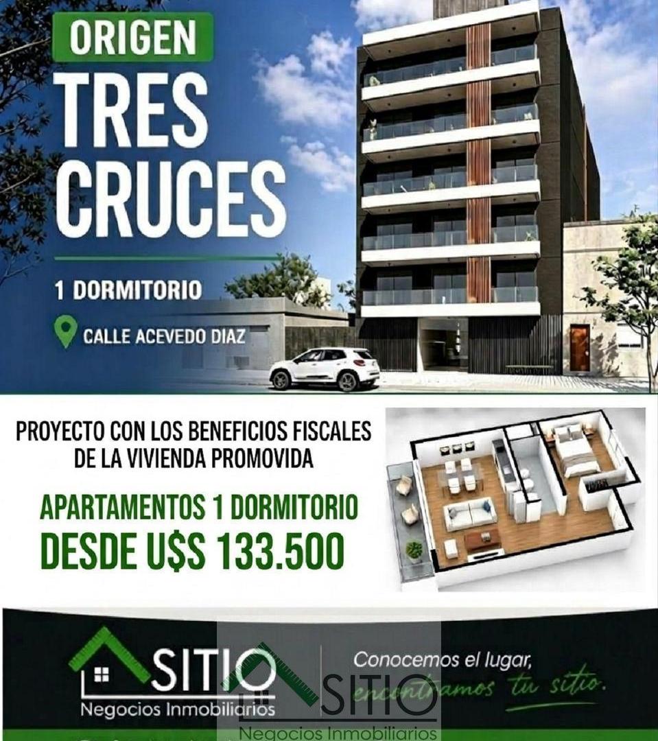 Foto de Venta de apartamento de 1 dormitorio en Tres Cruces, imagen 5