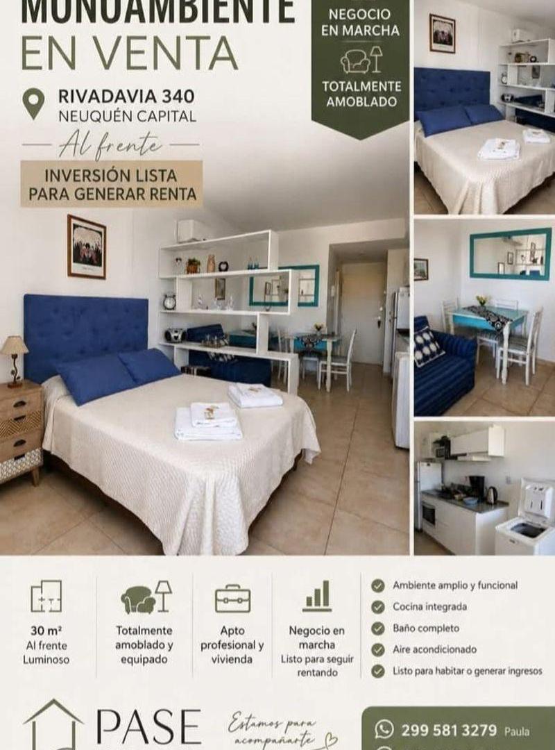 Foto de Monoambiente Amoblado En Venta Pleno Centro De Neuquén. Excelente, imagen 1