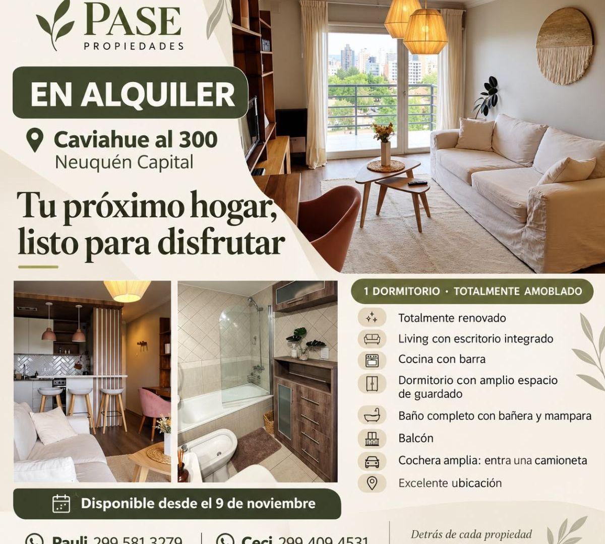 Foto de Alquiler | Depto 1 Dormitorio Amoblado, Balcón Y Cochera, imagen 2