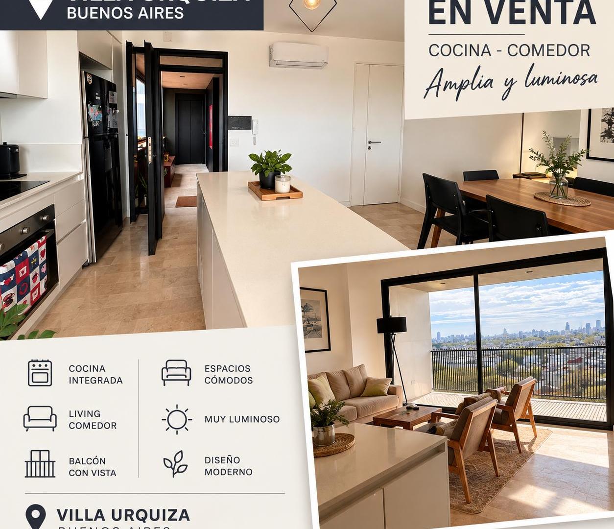 Foto de Departamento 3 Ambientes con Cochera y Balcón en Villa Urquiza, imagen 1