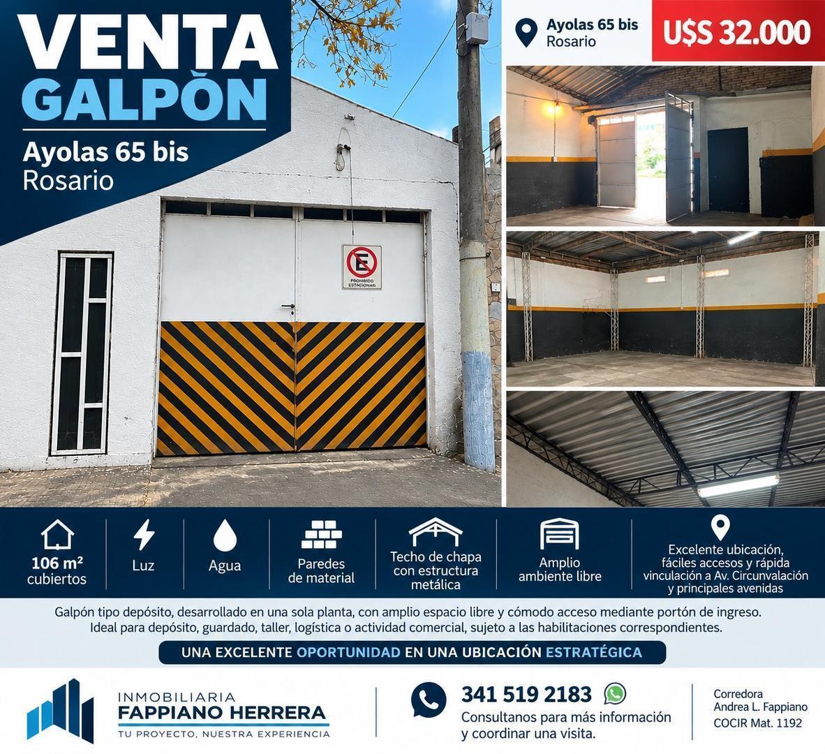 Foto de GALPON/DEPOSITO AYOLAS 65 BIS 106m2, imagen 1