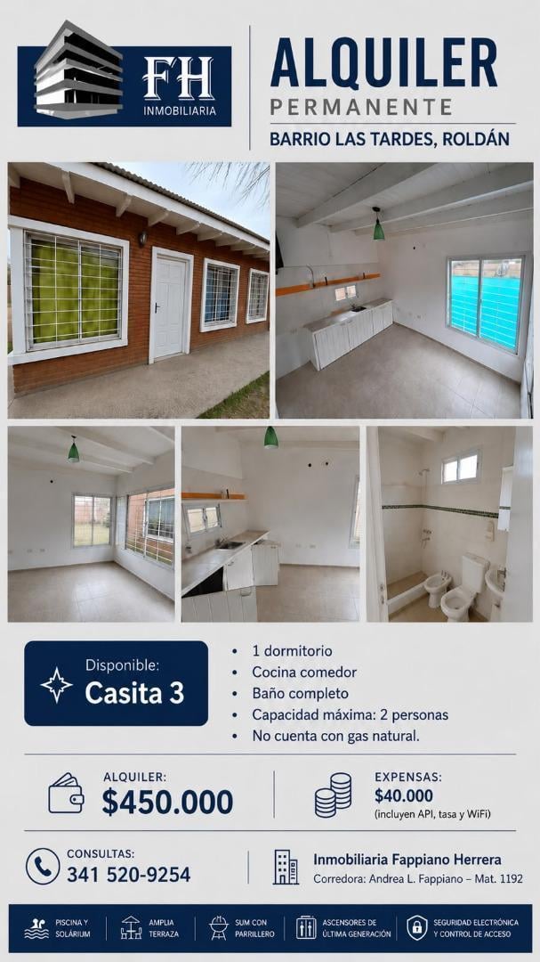 Foto de casita un dormitorio LAS TARDES, imagen 1