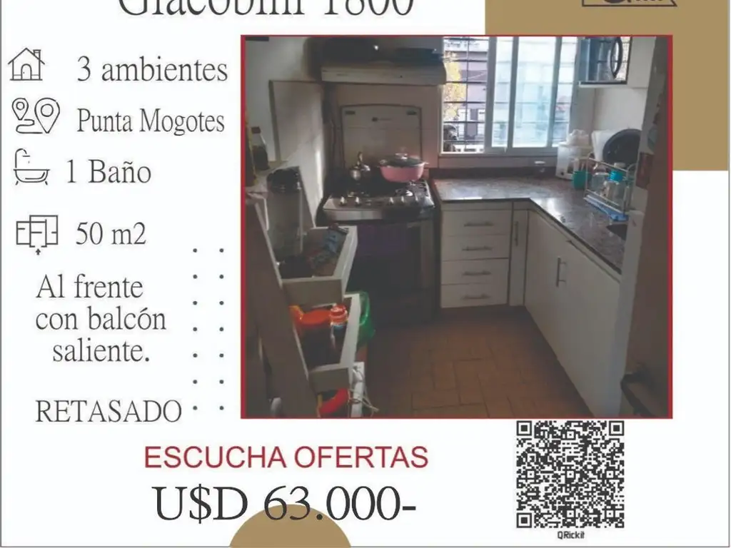 Foto de Departamento de 3 ambientes, Punta Mogotes., imagen 1