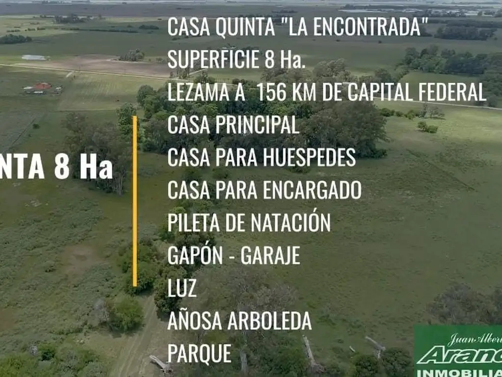 Foto de CASA QUINTA 8Ha EN VENTA LEZAMA, imagen 3