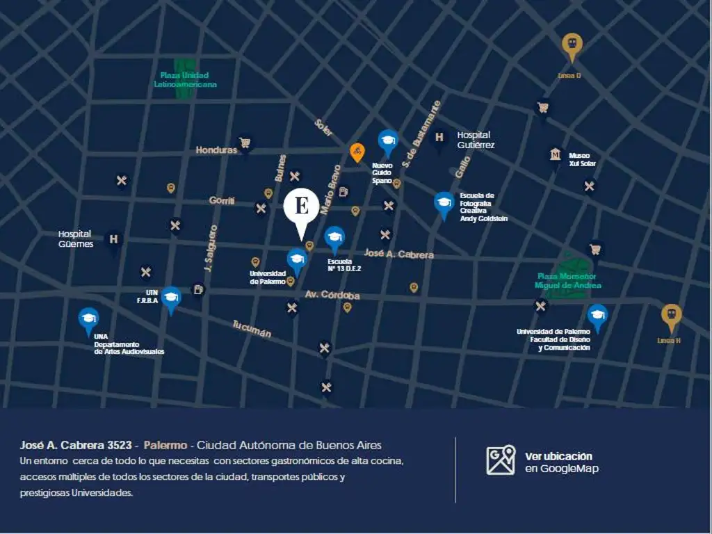 Foto de Emprendimiento Estrenar Barrio Norte, Cabrera y Mario Bravo, Zona, imagen 2