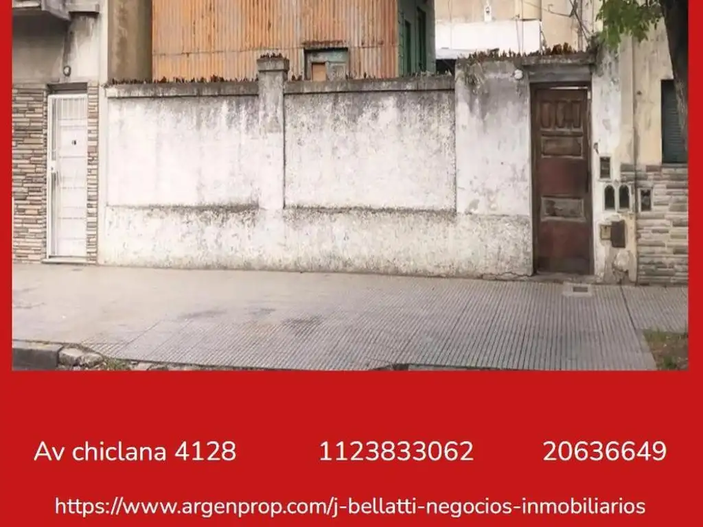 Foto de CASA EN VENTA EN POMPEYA DE 6 AMBIENTES SOBRE 8,66 X 26 MTS, imagen 1