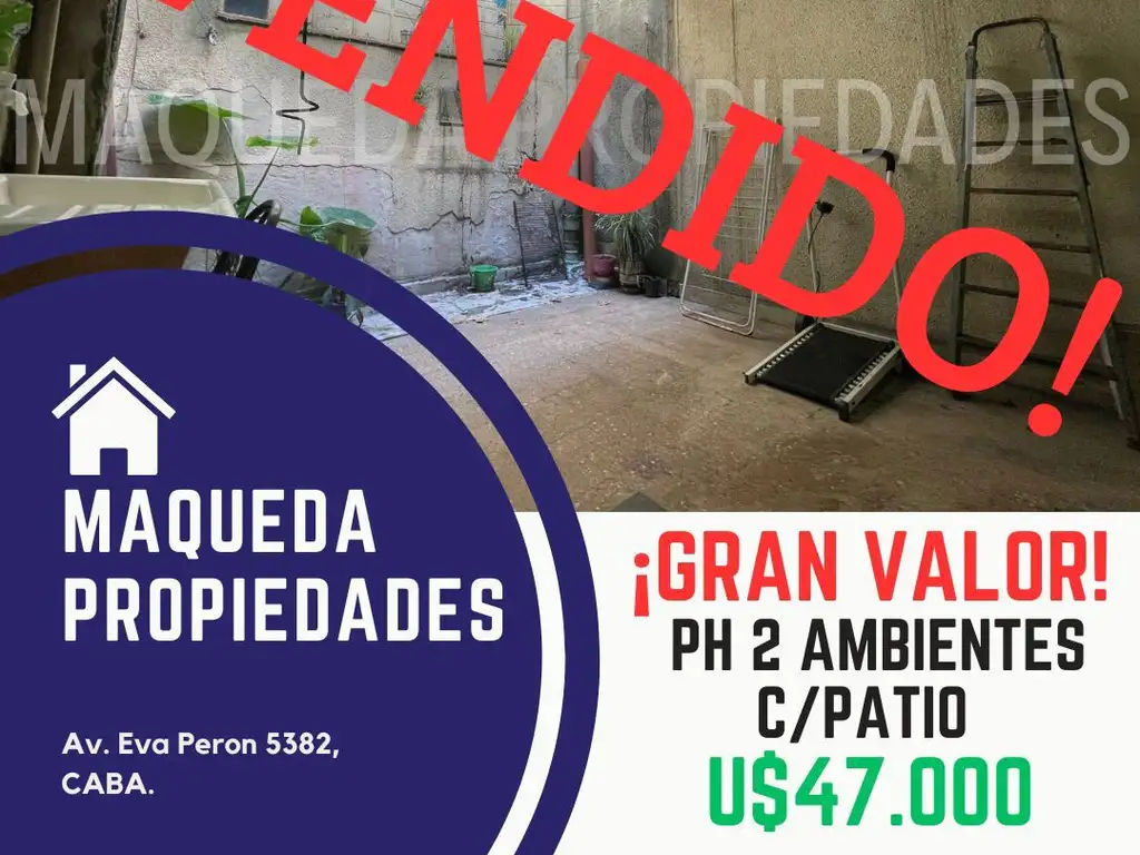 Foto de PH 2 AMBIENTES AL FRENTE C/PATIO ¡GRAN UBICACION!, imagen 2