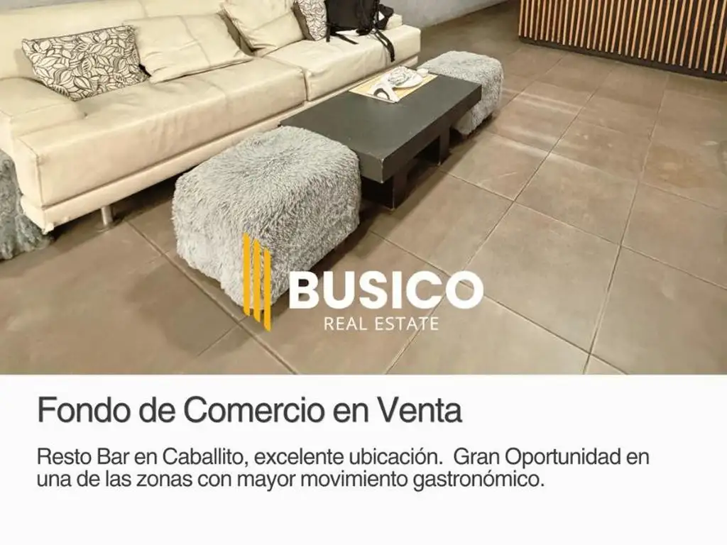 Foto de VENTA FONDO DE COMERCIO DE RESTO - BAR - CAFE EN CABALLITO, imagen 1