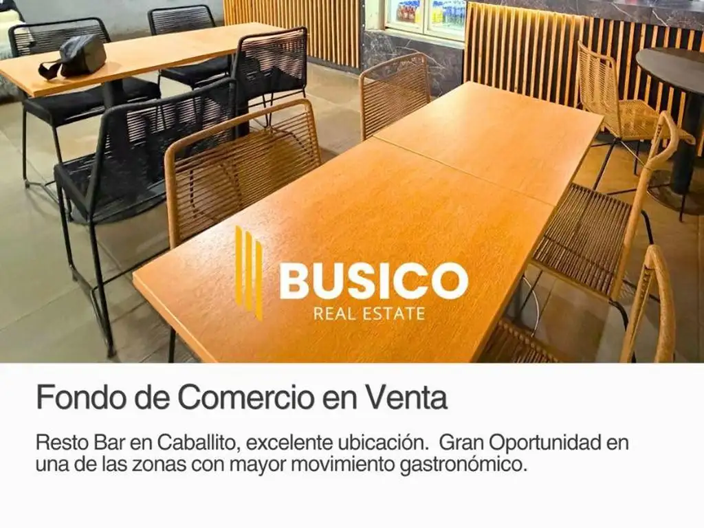 Foto de VENTA FONDO DE COMERCIO DE RESTO - BAR - CAFE EN CABALLITO, imagen 3