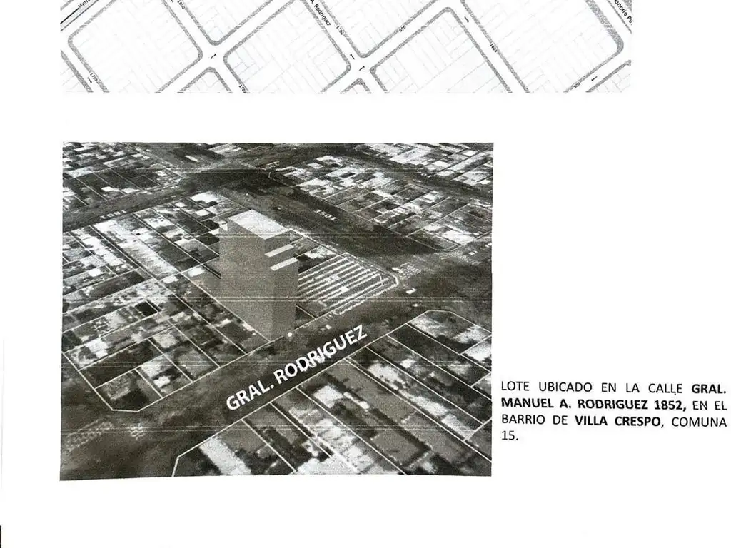 Foto de Lote 8.70 X 46.7 Apto para desarrolo de 2050 m2 en Villa Crespo, imagen 2