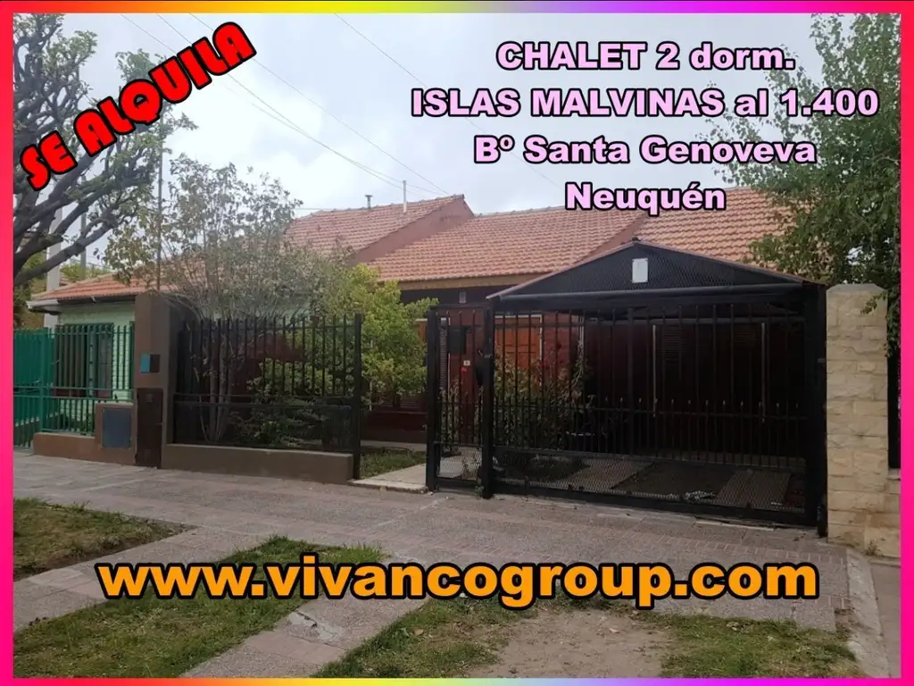 Foto de Se alquila Casa 2 dorm. cochera y patio en Bº Santa Genoveva de Neuquén, imagen 1