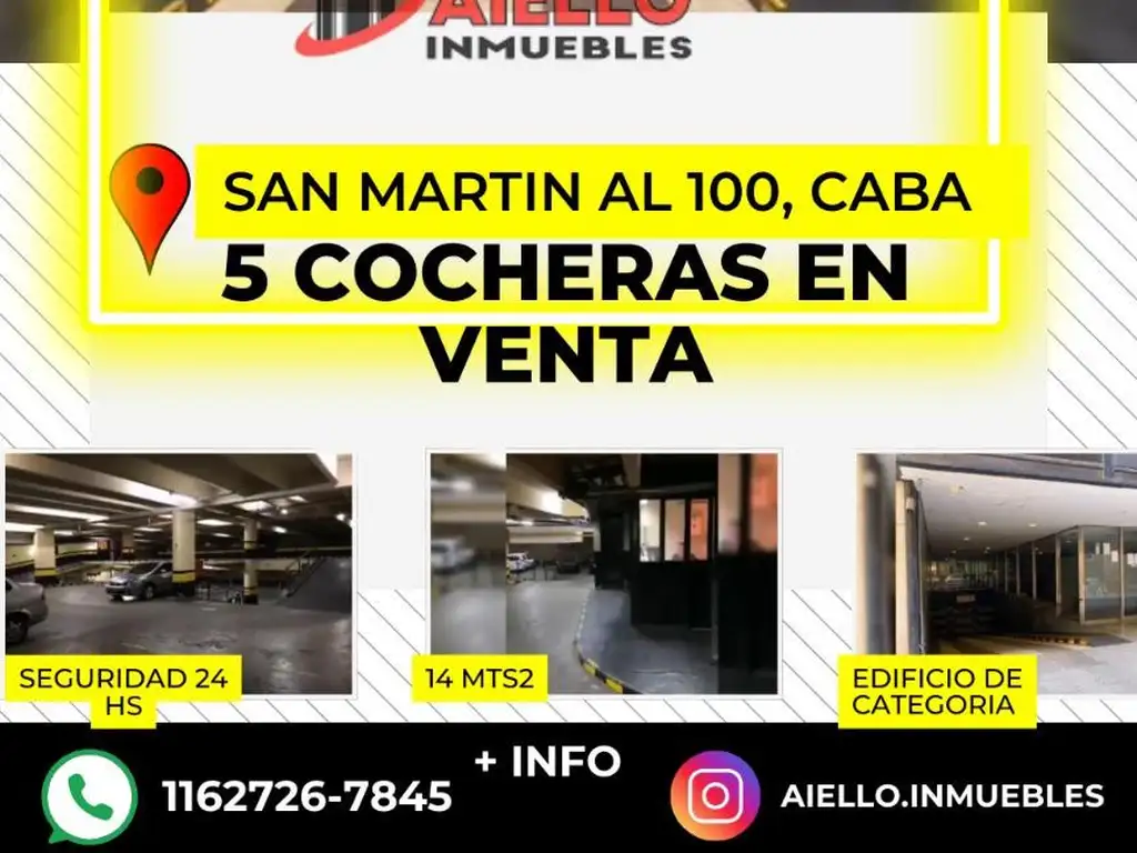 Foto de Cocheras San Martín 128 - CABA 2 cuadras de plaza de mayo, imagen 2