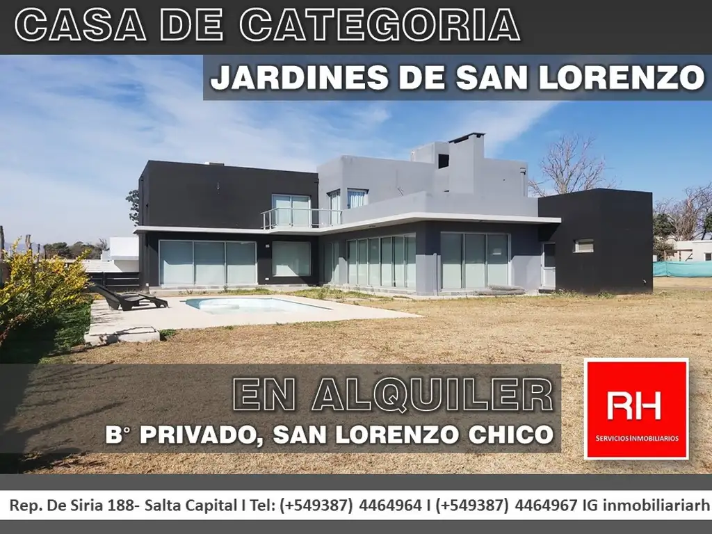 Foto de CASA DE CATEGORIA EN JARDINES DE SAN LORENZO-EN ALQUILER, imagen 1
