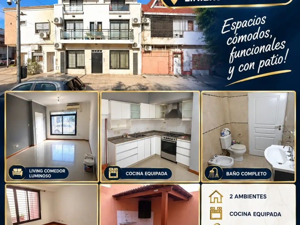 Foto de ALQUILER 2 AMBIENTES CON PATIO, imagen 2