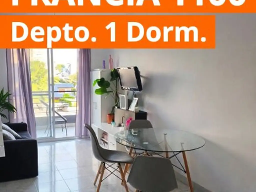 Foto de ALQUILER DEPTO 1 DORMIT FRANCIA 1100, imagen 5
