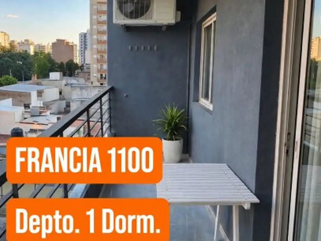 Foto de ALQUILER DEPTO 1 DORMIT FRANCIA 1100, imagen 1