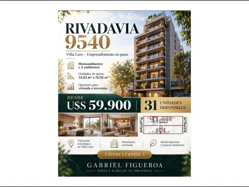 Foto de EN POZO VENTA 1 & 2 AMBIENTES CON BALCON, imagen 1